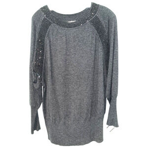 Laurel by Escada Sequin Cashmere Wool Top Sz. 42 NWOT